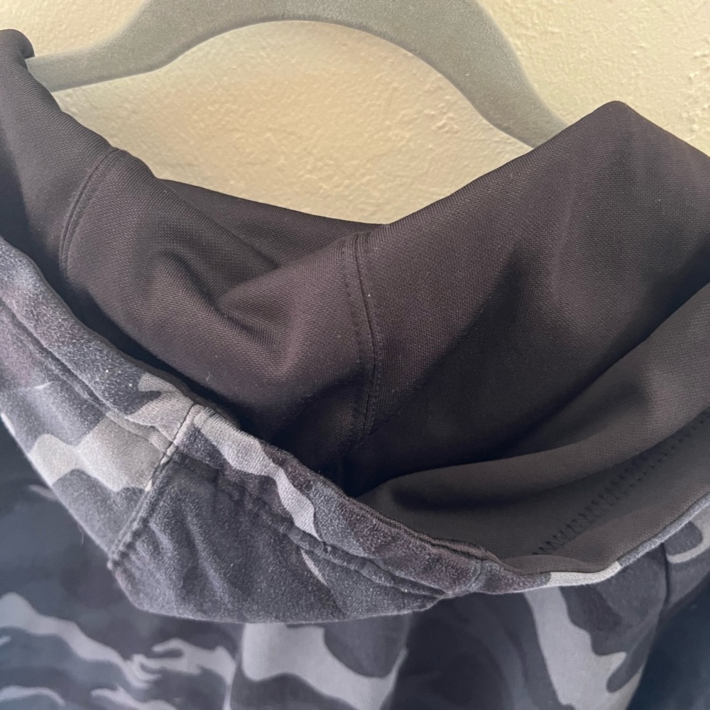 Burnside Black Camouflage Zip Up Hoodie Size XL - Picture 9 of 11